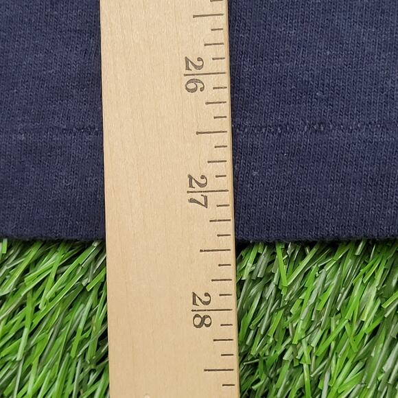 Vintage 80s Champion Shirt Teens M/L 16x27 Faded Navy Blue - Picture 12 of 12